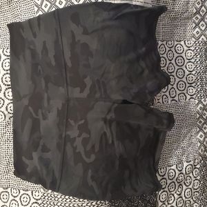 Lululemon Dark Green Camo Shorts